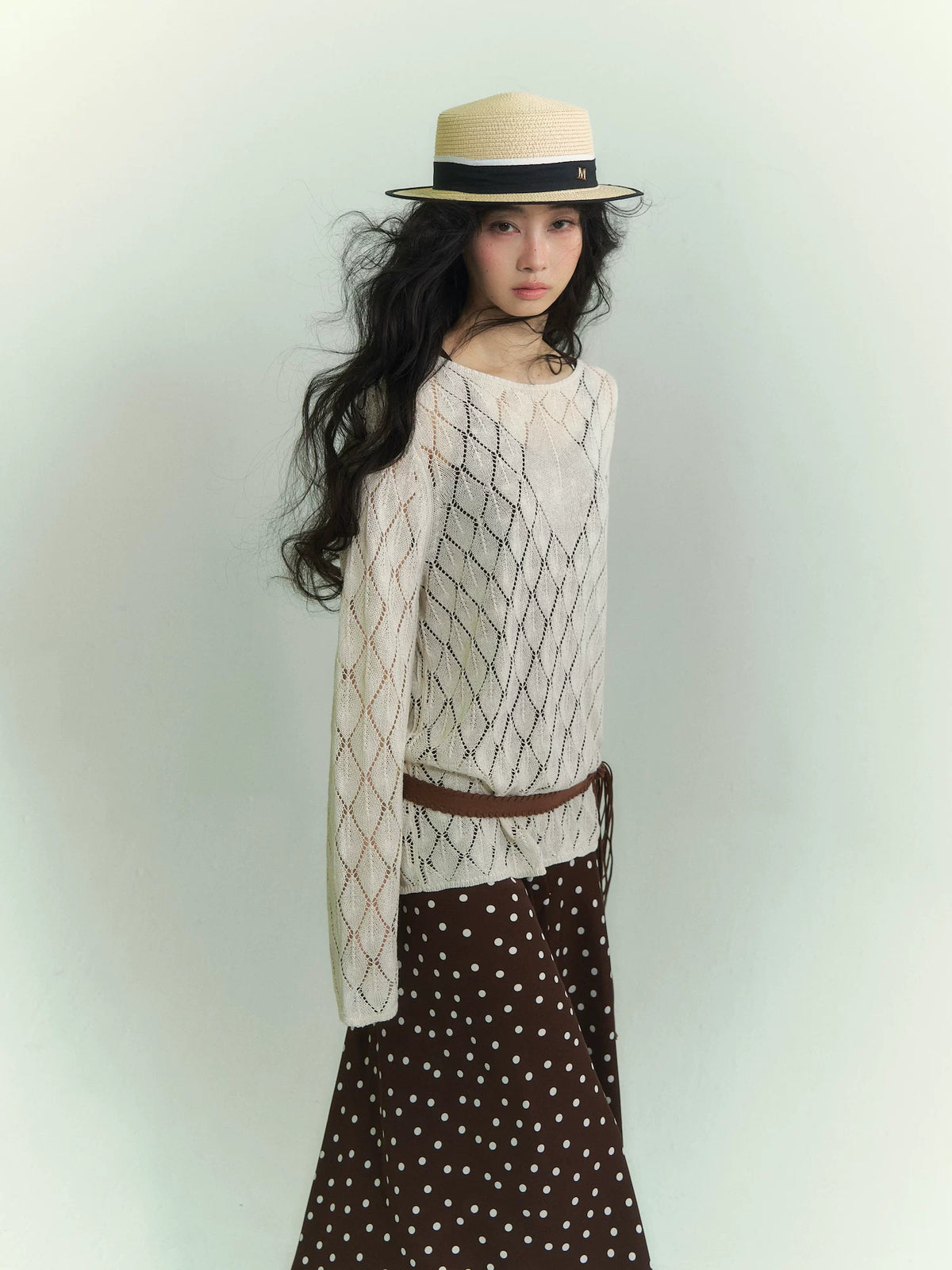 Washi Knit Cutout Top