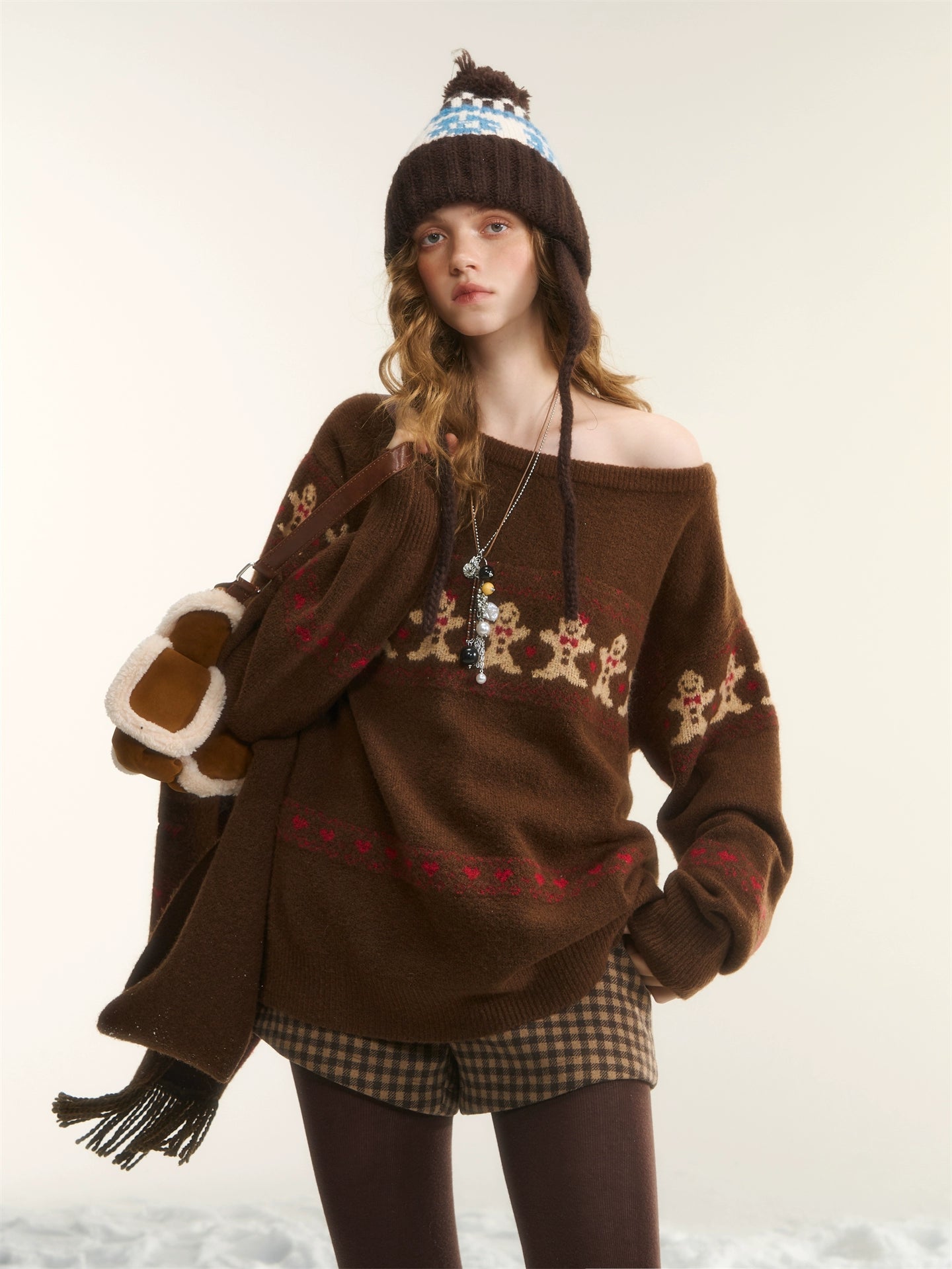 Fair Isle Gingerbread Sweater Set