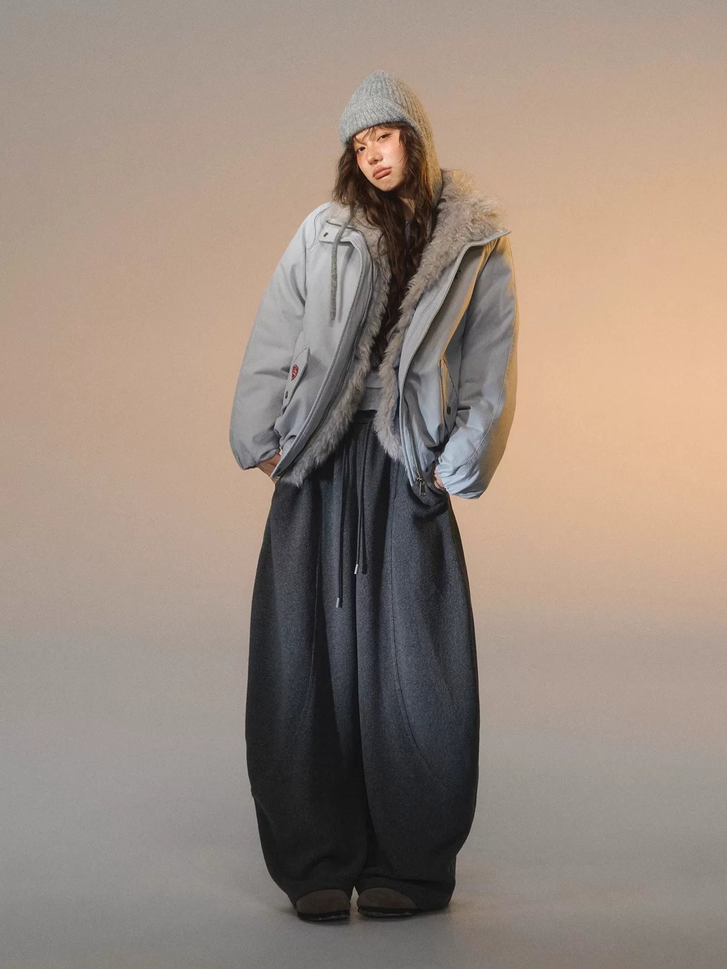 Detachable Fur Down Parka