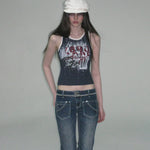 Graphic Tee Camisole Set