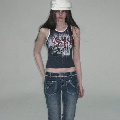 Graphic Tee Camisole Set