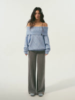 Brown & Gray Corduroy Pants Set