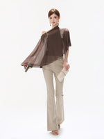 Crystal Mesh Cape Top