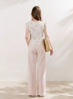 Rose Lace Knit T-shirt