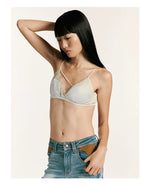 Silk Lace Triangle Bralette