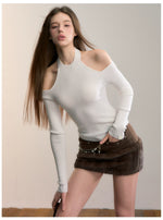 Rib Knit Off-Shoulder Two-Way Top