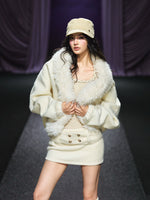 Faux-Fur Collar Padded Jacket