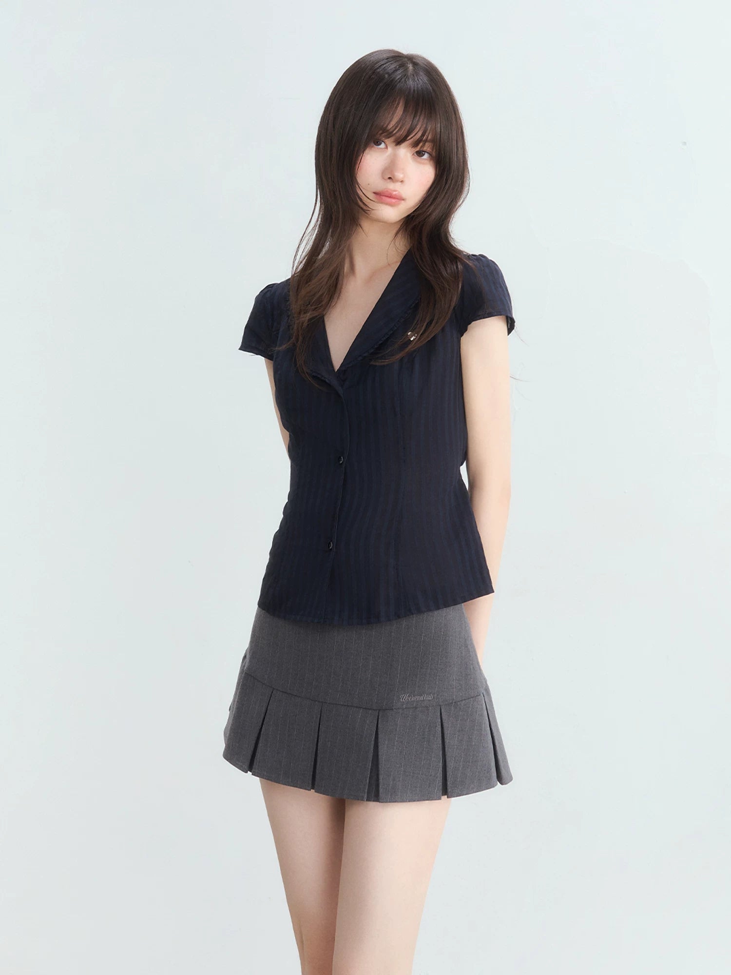 Striped V-Neck Shirt