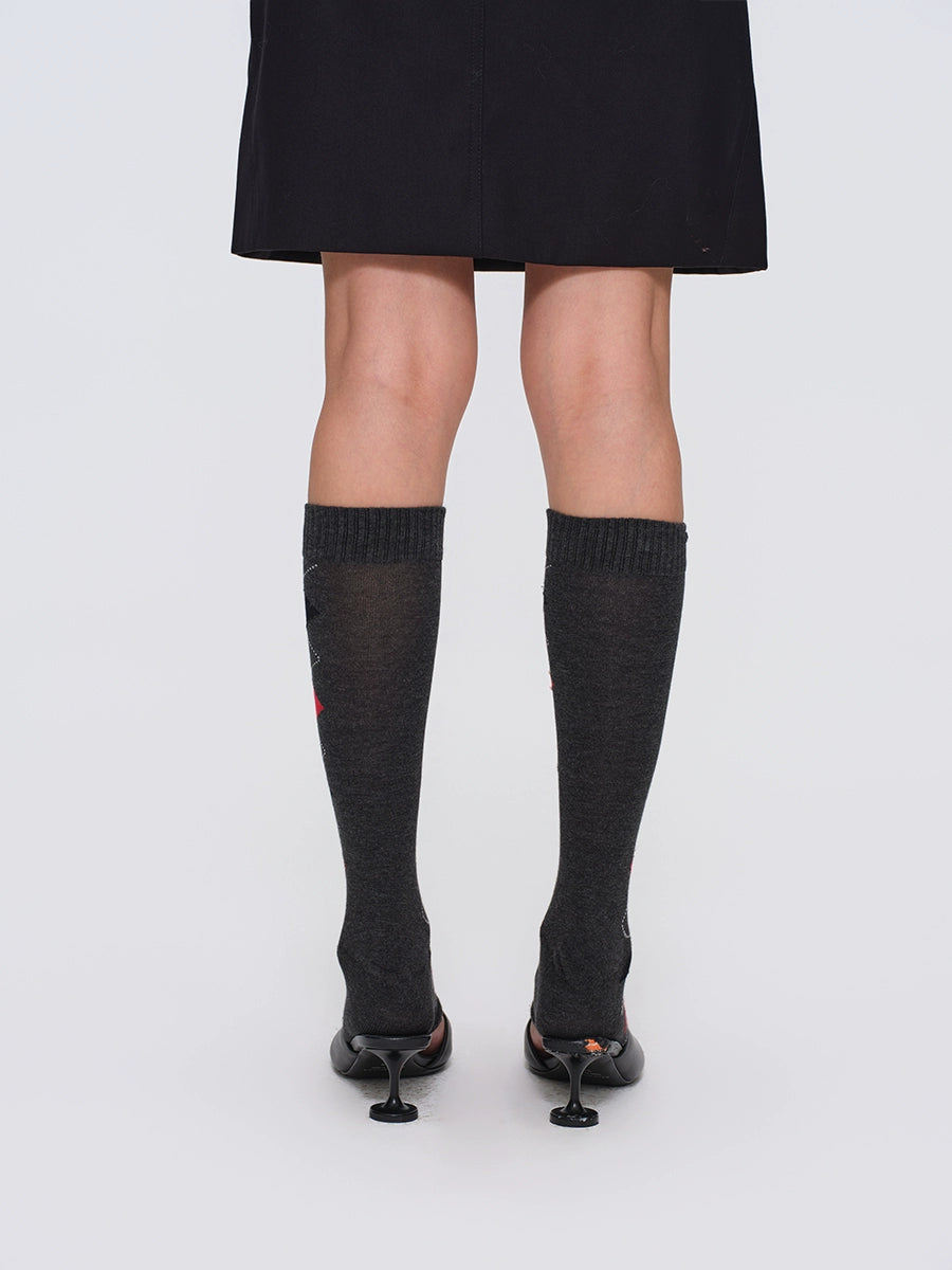 Diamond Knit Leg Warmers