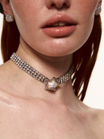 Diamond Pearl Starfish choker