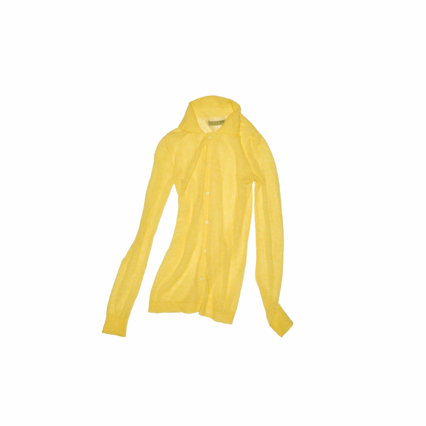 Mohair Slim Transparent Cardigan