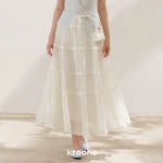 Lace Tiered A-Line Skirt