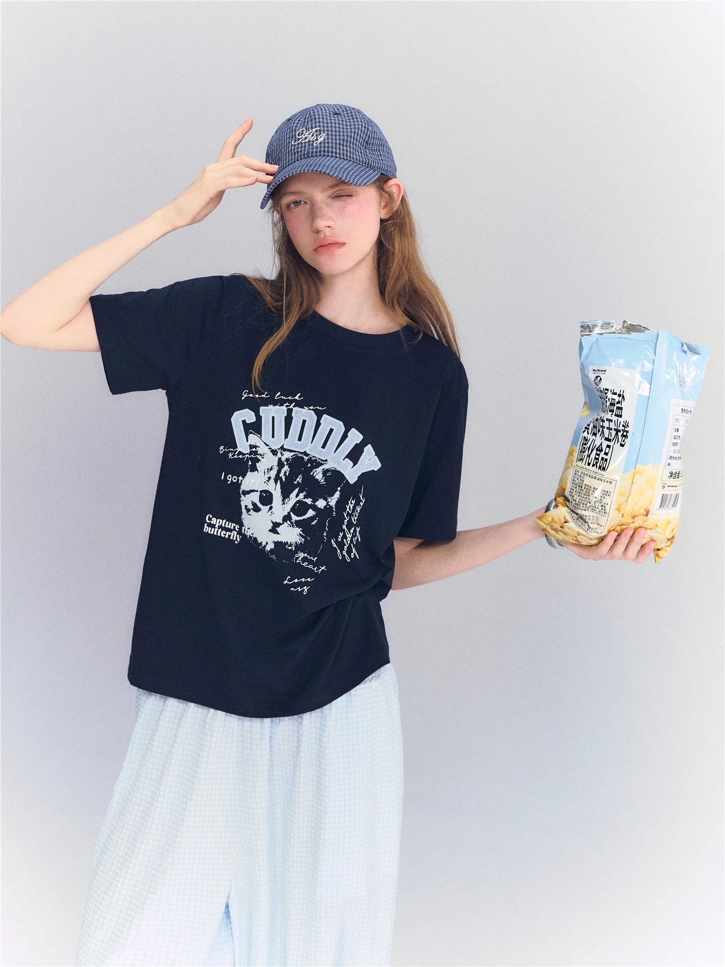 Cat Print T-Shirt