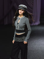 Embellished Knit Cardigan & Camisole Set