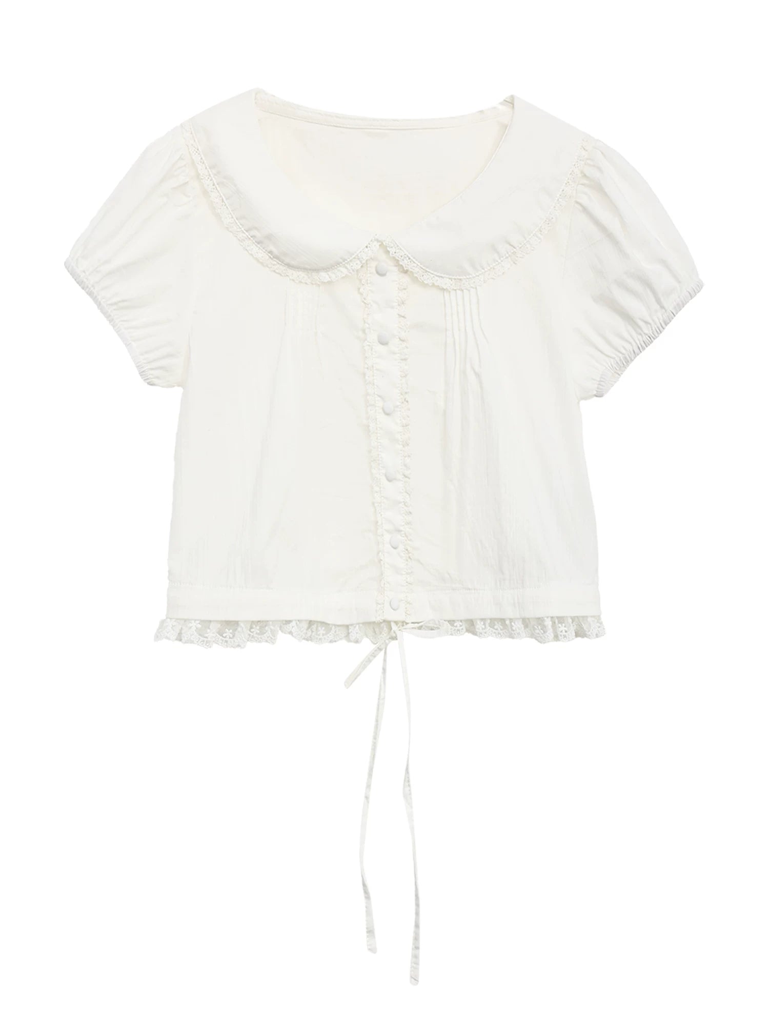 Doll Collar Lace Blouse