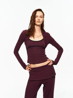 Layered Yoga Pants Set
