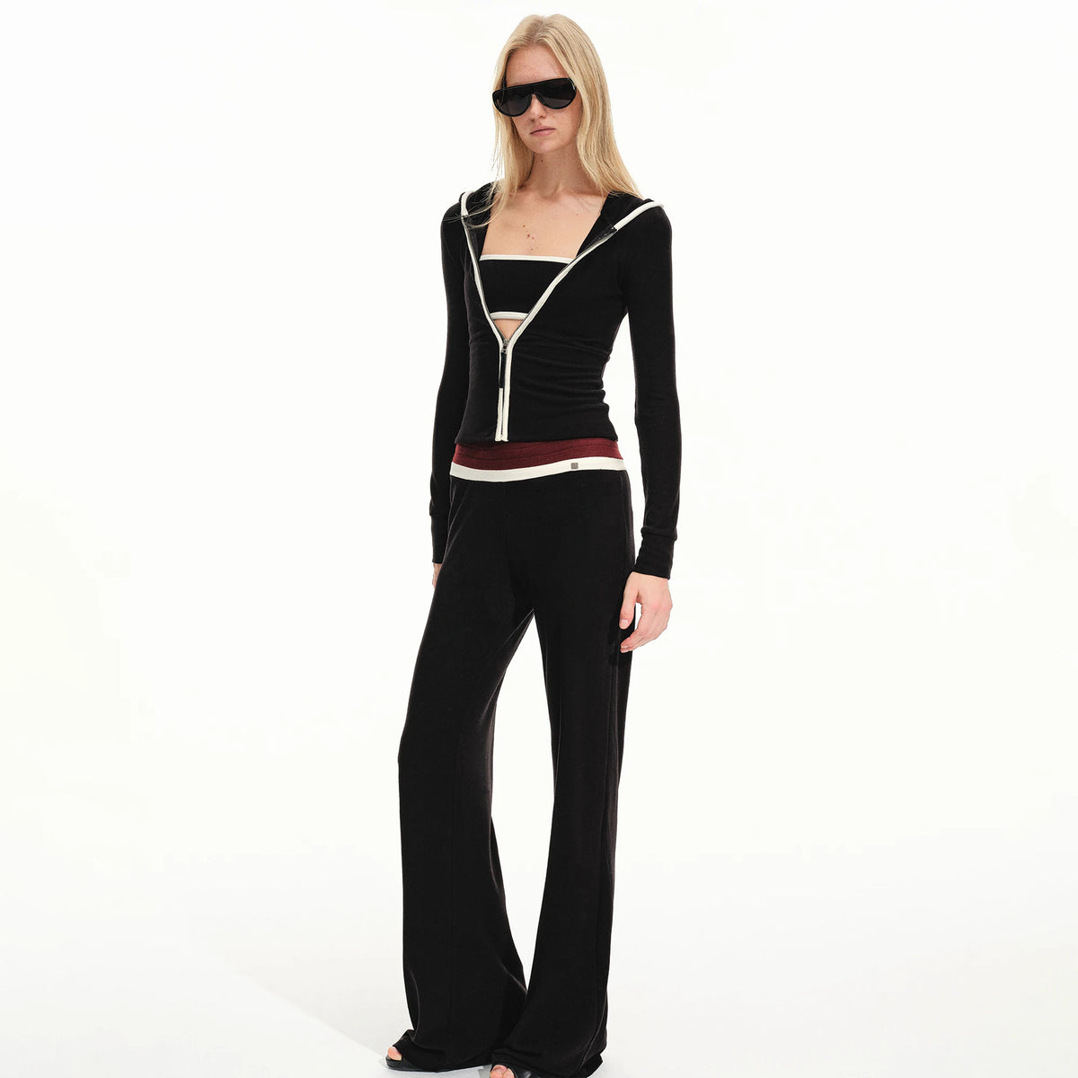 Contrast Hooded Lounge Set