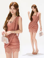 Mesh Lace Bustier Dress