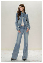 Lightning Whisker Washed Flare Jeans