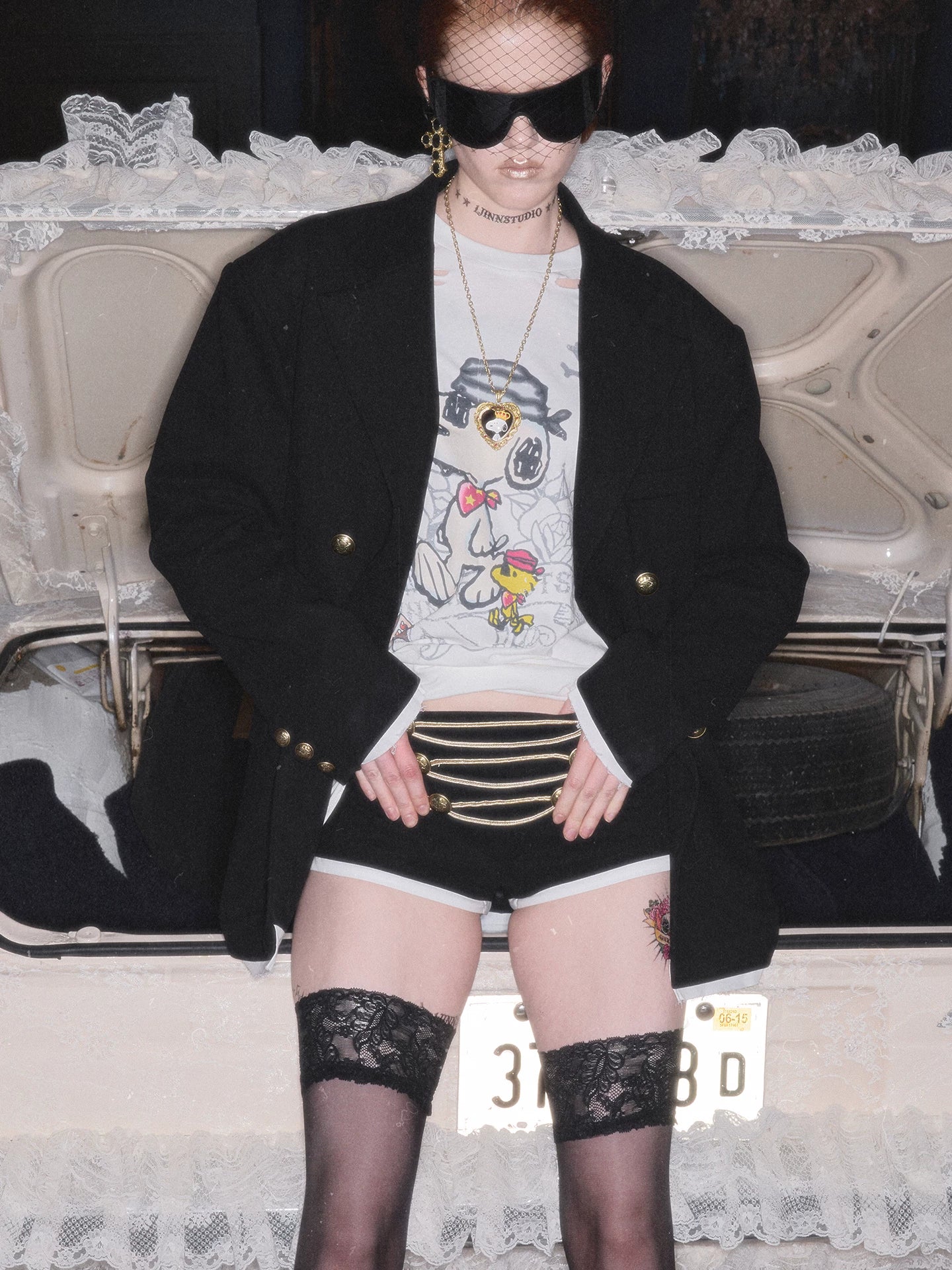 Napoleon Wool Mini Shorts