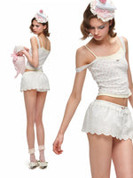 Asymmetric Lace Cami Top