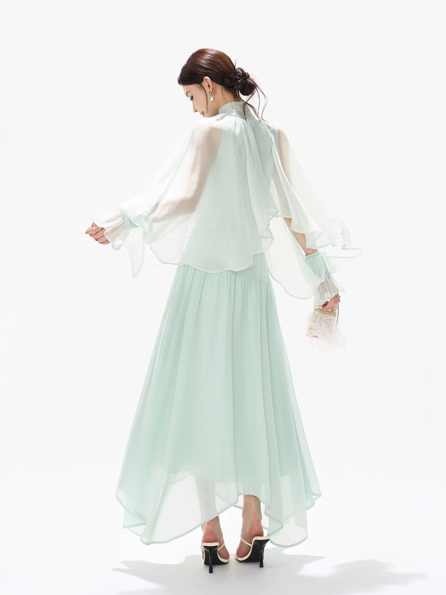 Sky Blue Bow Dress
