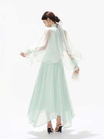 Sky Blue Bow Dress