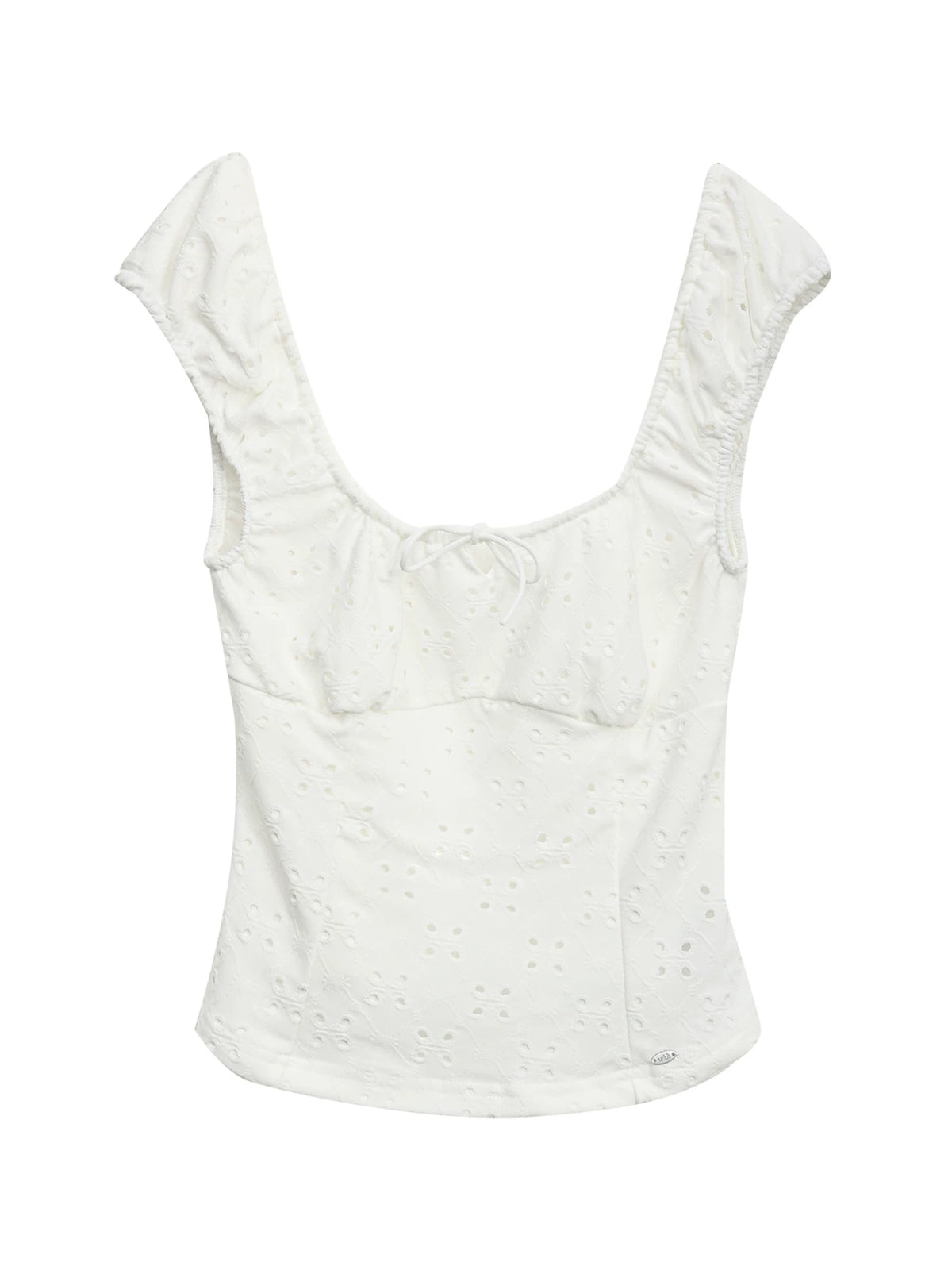 Square Neck Jacquard Top