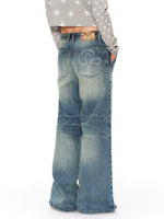 Vintage Blue Wide Leg Jeans