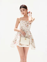 Rose Garden Embroidered Mini Dress