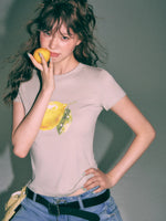 Summer Lemon Printed T-shirt
