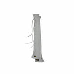 Solid Knit Cross-Tie Seamless Leg Socks