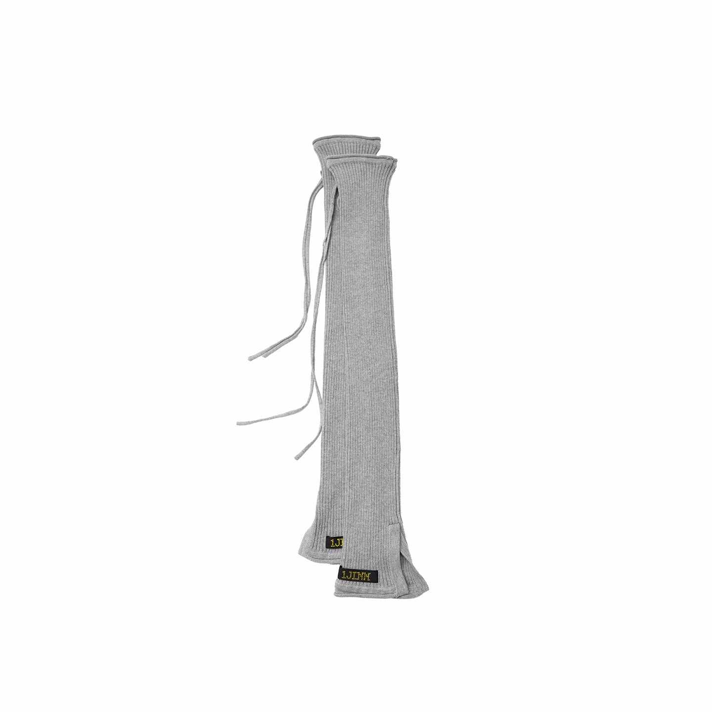 Solid Knit Cross-Tie Seamless Leg Socks