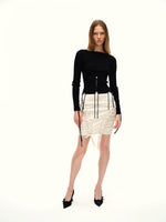 Black Coffee Reversible Tie Sweater