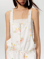 Vintage Floral Print Overalls