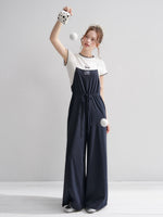 Drawstring Wide-Leg Jumpsuit