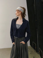 Ruched V Neck Layered Top