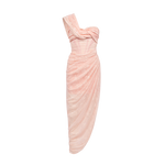 Lillian Lace Chiffon Mesh Knot Dress
