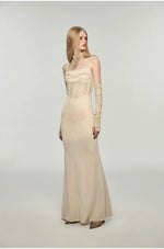 Mermaid Strap Long Velvet Bodycon Dress