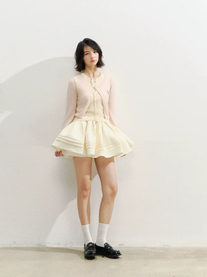 Versatile Pleated Puff Skirt