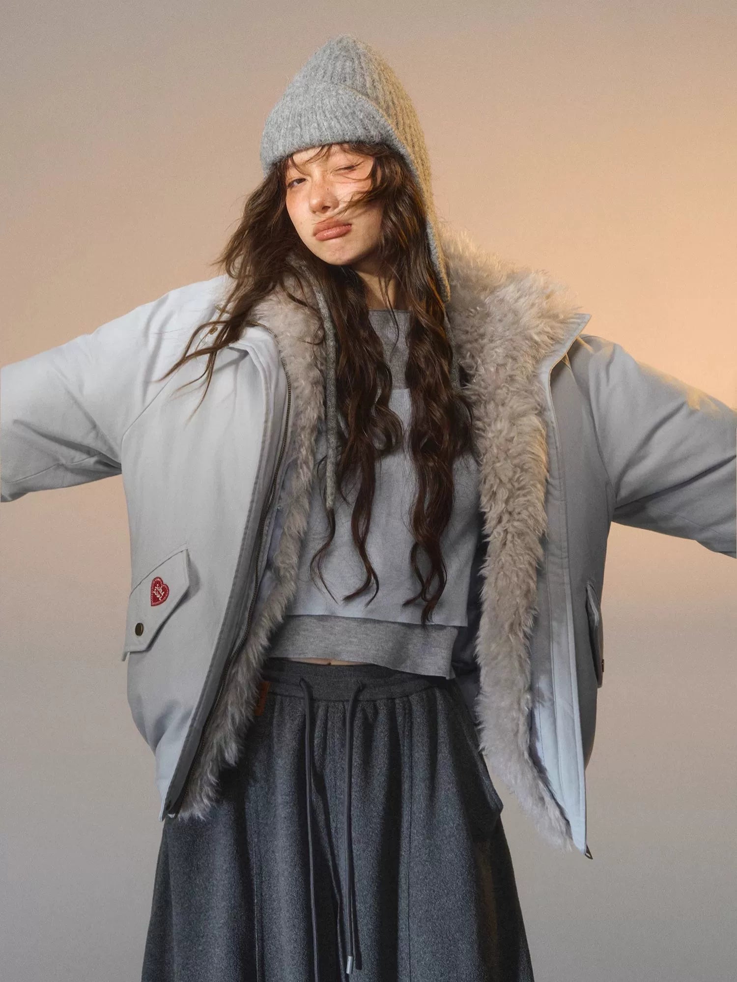 Detachable Fur Down Parka