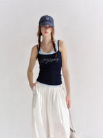Contrast Logo Tank Top