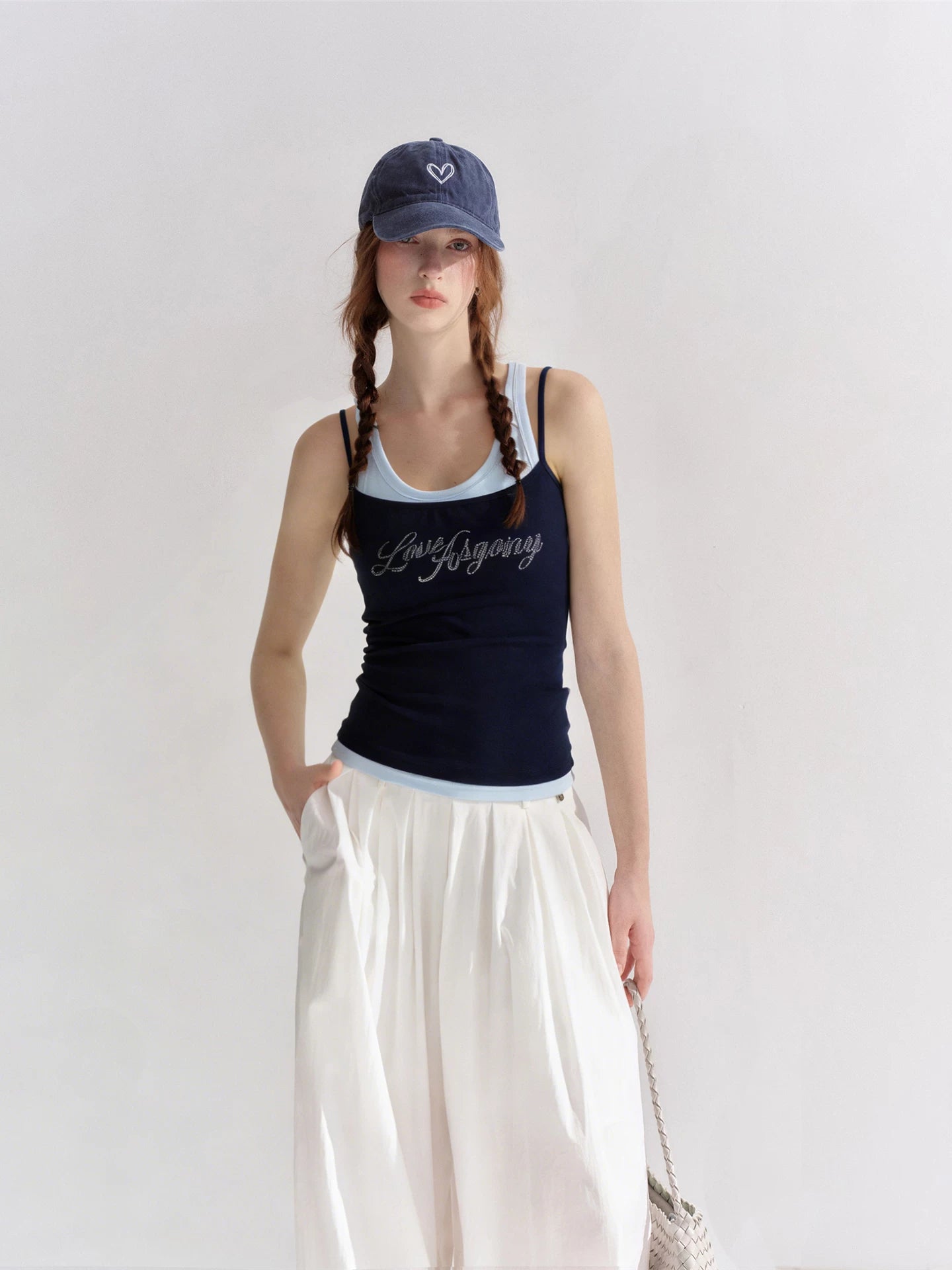 Contrast Logo Tank Top