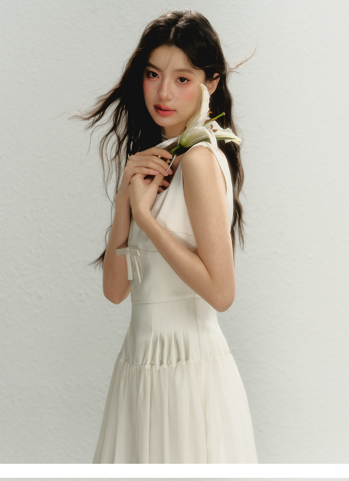Milk White Square Neck Cami Dress