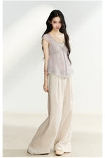 Lace Layered V-Neck Top