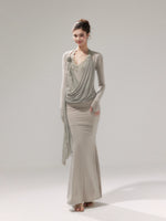 Draped Knit Mesh Set