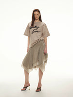 Acetate Shimmer Convertible Skirt