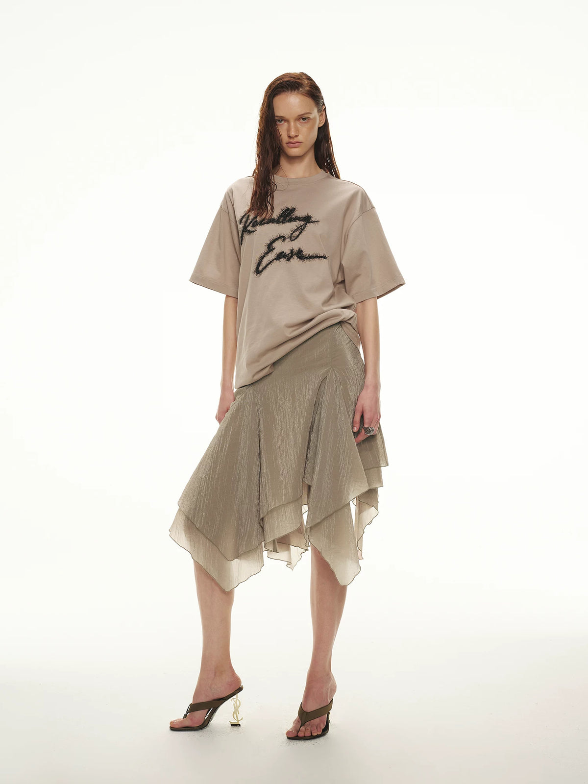 Acetate Shimmer Convertible Skirt
