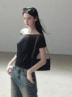 Crystal One Shoulder Top