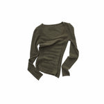 Crewneck Textured Open-Knit Wool Sweater